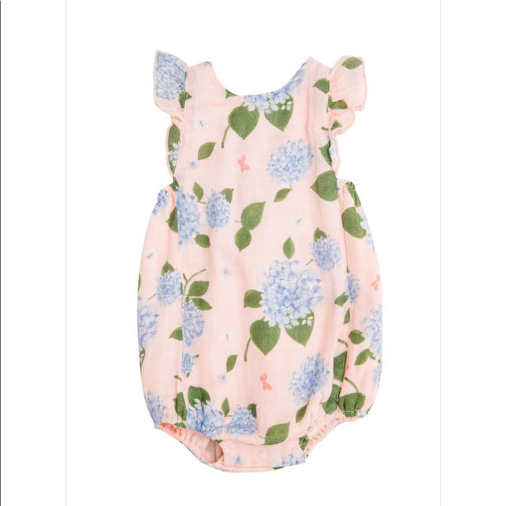 Angel Dear Hydrangea Muslin Sunsuit